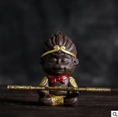 Sun Wukong Purple Sand Tea Pet Decorations